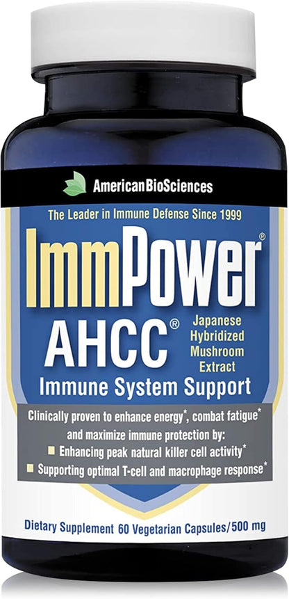 American BioSciences ImmpowerD3 AHCC + Vitamin D3, 30 Capsules