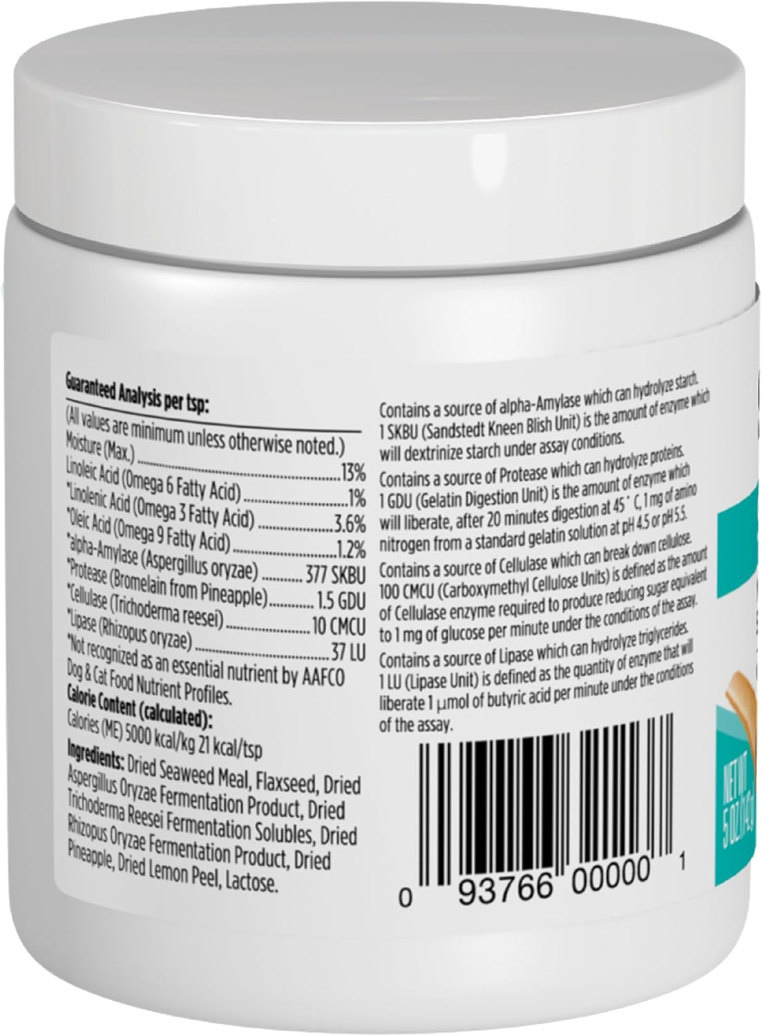 Solid Gold Cat & Dog Multivitamin Powder - Kelp Powder, Omega 3 & Vitamins for Dental, Digestive, Immune, Skin & Coat Health - Multi Vitamin for Dogs & Cats - Cat & Dog Food Additive Supplement - 142g - görsel 8