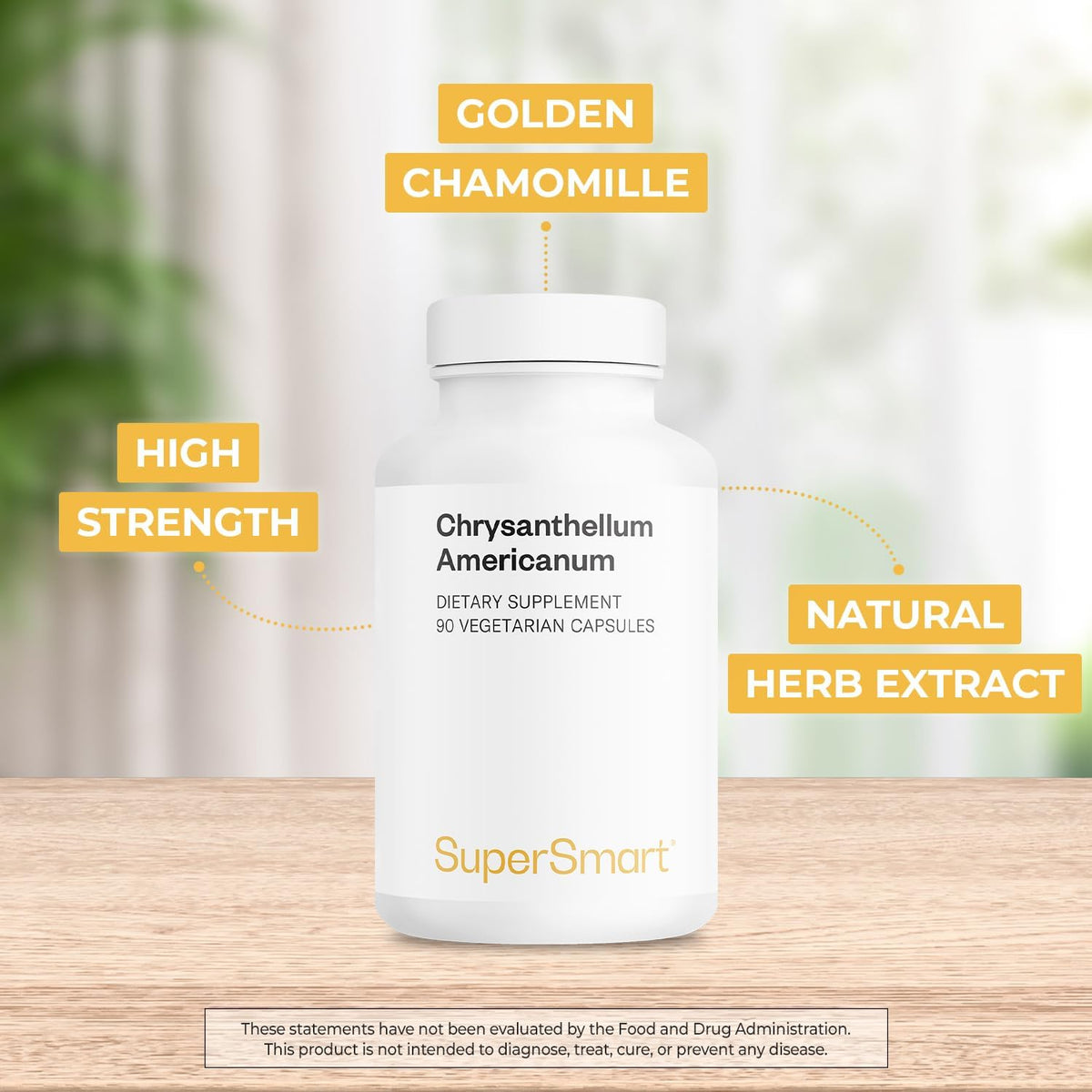 Supersmart Chrysantellum Americanum 1200mg per Day - High Strength Herb Supplement - 90 Vegetarian Capsules - görsel 3