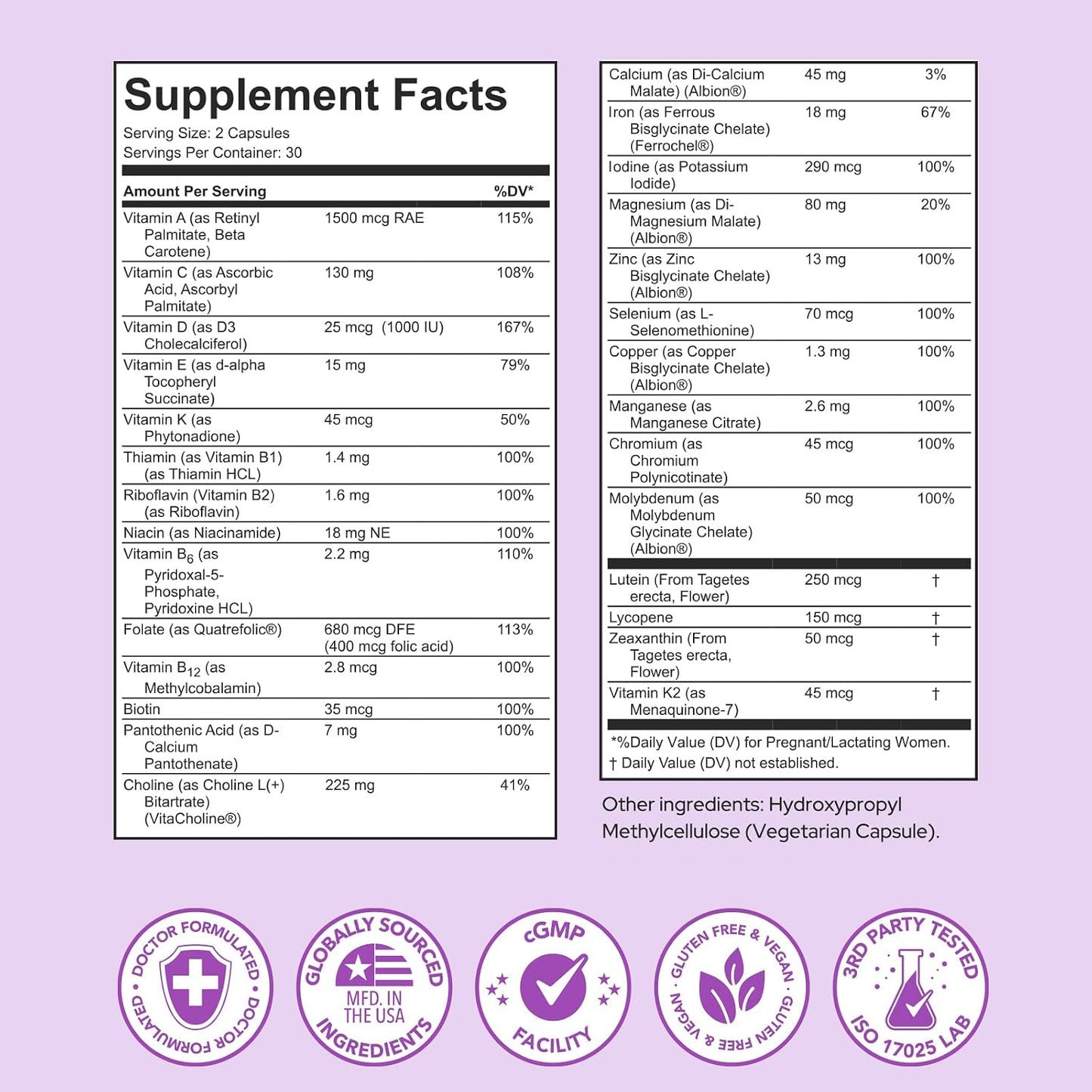 Premom Prenatal Vitamins Capsules & Prenatal DHA Mini Soft gel capsules Bundle - görsel 3