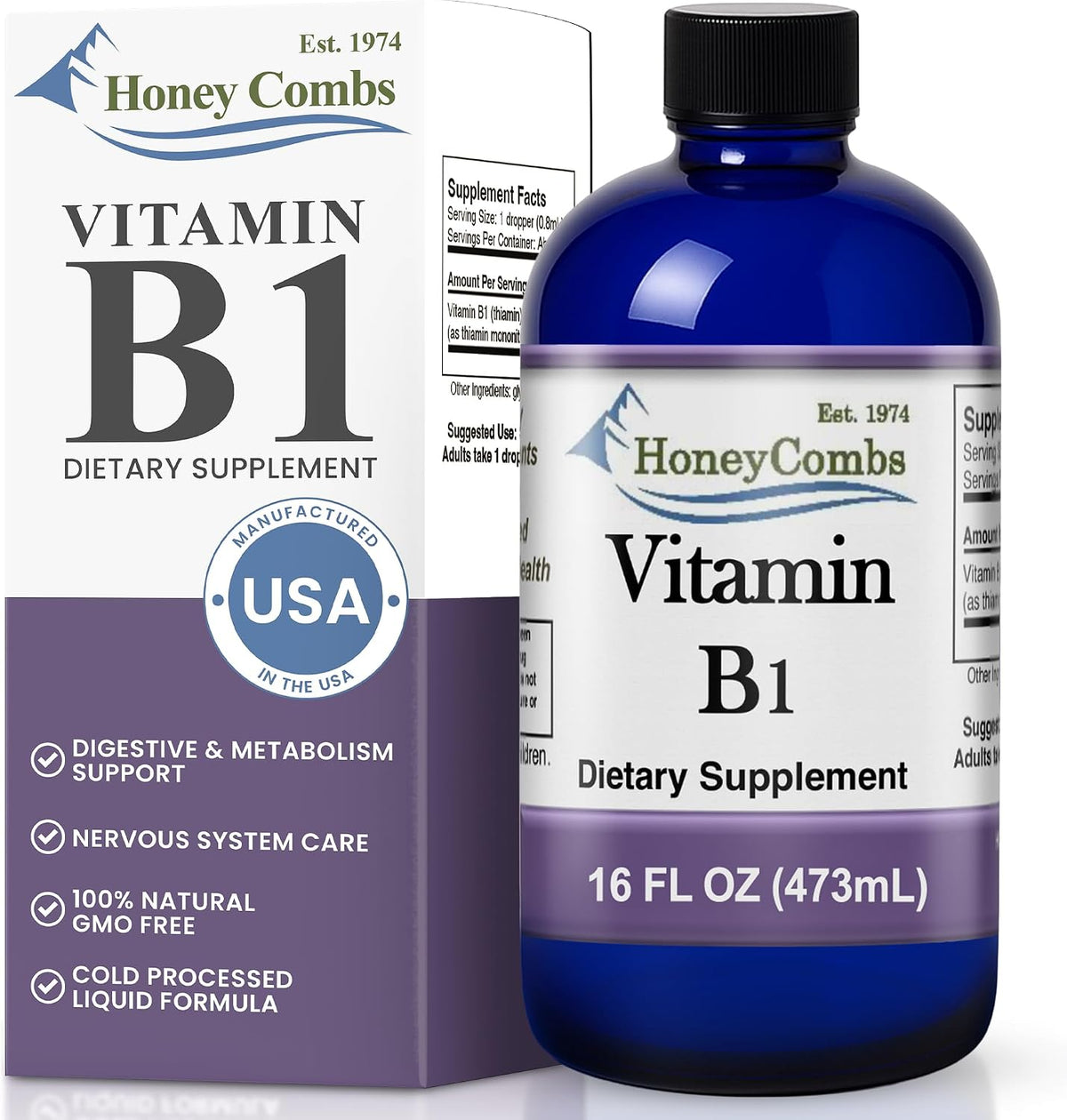 Vitamin B1 (Thiamine) Drops - High Potency Liquid - Vegan, Alcohol-Free, Non-GMO - Supports Energy, Digestion & Nervous System, 30ml - görsel 10