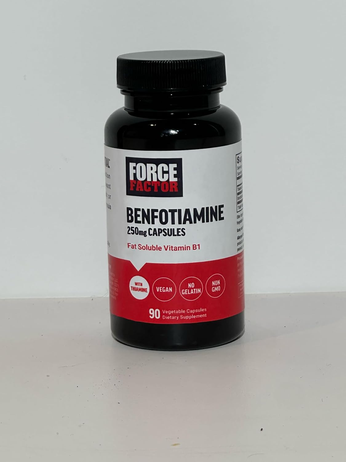 Force Factor Benfotiamine Plus Thiamine Food Supplement, Fat Soluble Vitamin B1, Non-GMO, Vegan, 90 Capsules - görsel 9