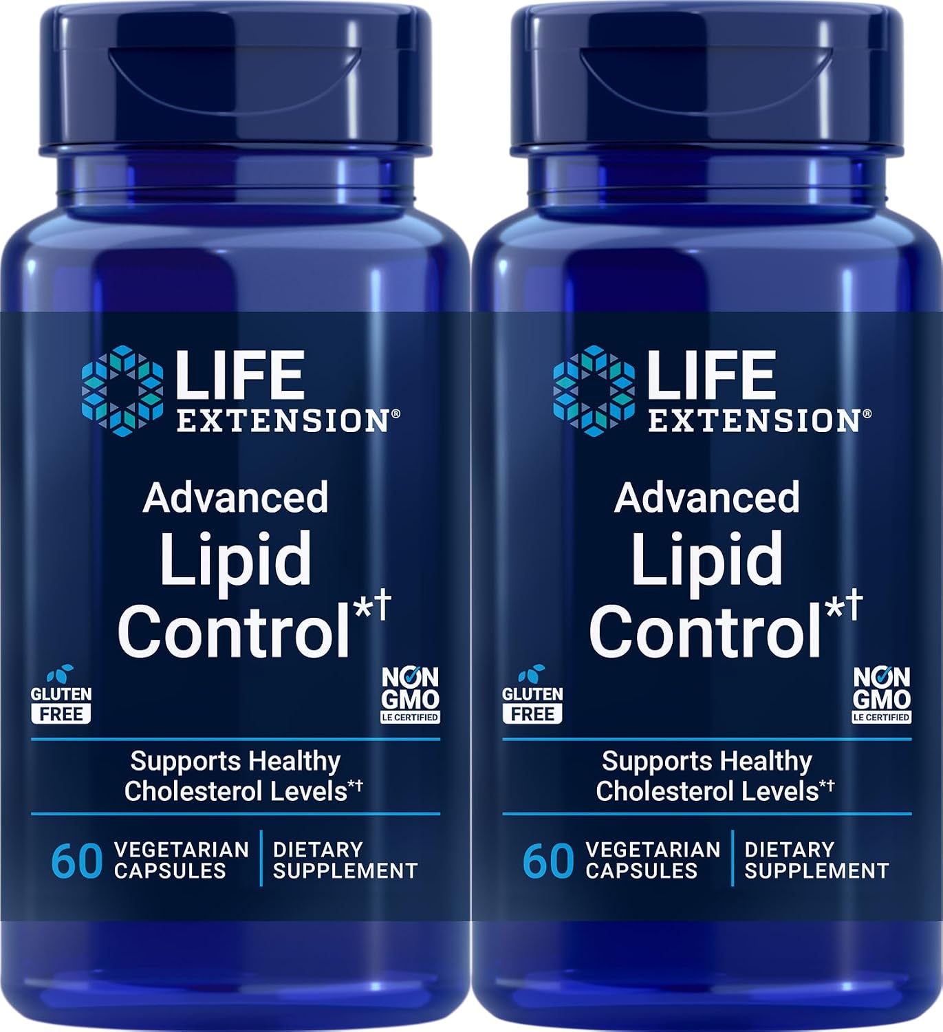 Life Extension Advanced Lipid Control, 120 Vegetarian Capsules (2-Pack) - görsel 1