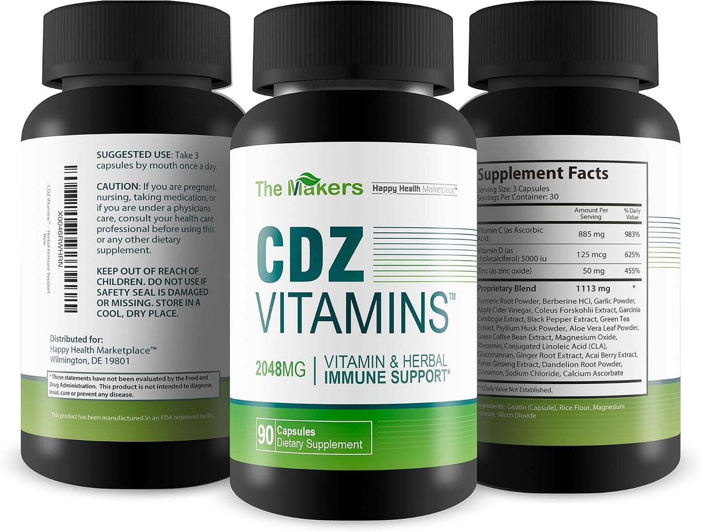 The Makers CDZ Vitamins - Vitamin C, D and Zinc with Herbs - görsel 4