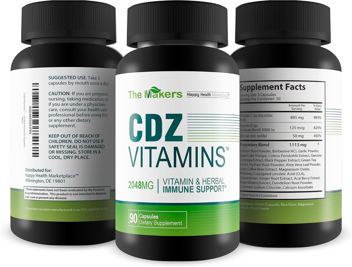 The Makers CDZ Vitamins - Vitamin C, D and Zinc with Herbs - görsel 4