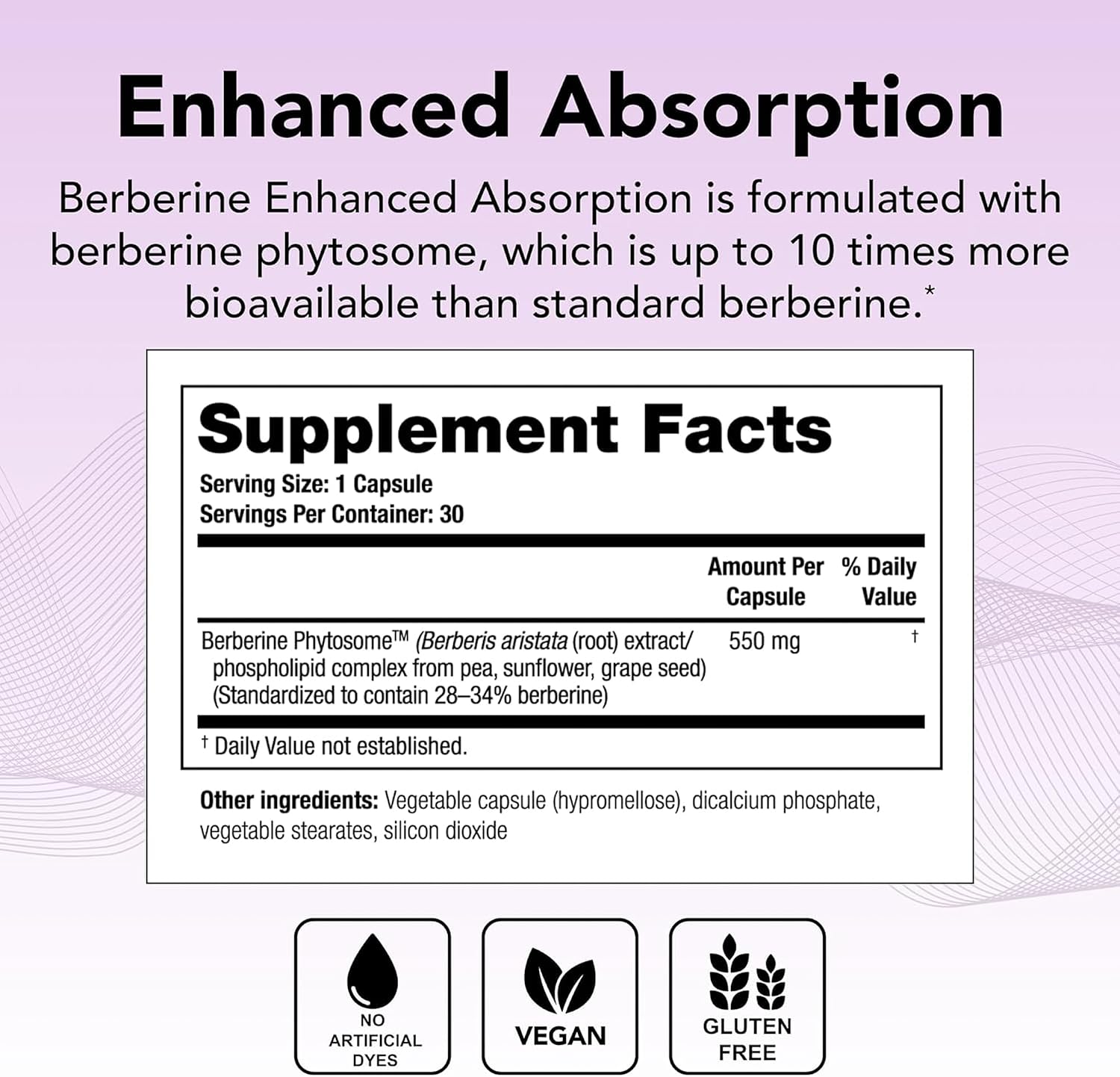 Theralogix Berberine Enhanced Absorption – 30 Capsules – Berberine Phytosome for Metabolism & Hormone Balance – Third-Party Tested - görsel 2