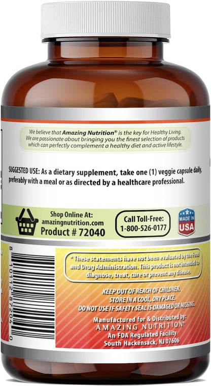 Amazing Formulae Vitamin C Supplement | 1000 mg | Veggie Capsules | Non-GMO | Gluten-Free | Made in USA (100 Count, 1 Pack)