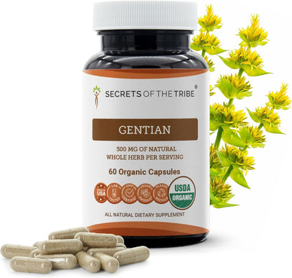 Secrets of the Tribe Gentian Organic Capsules (120 Capsules)