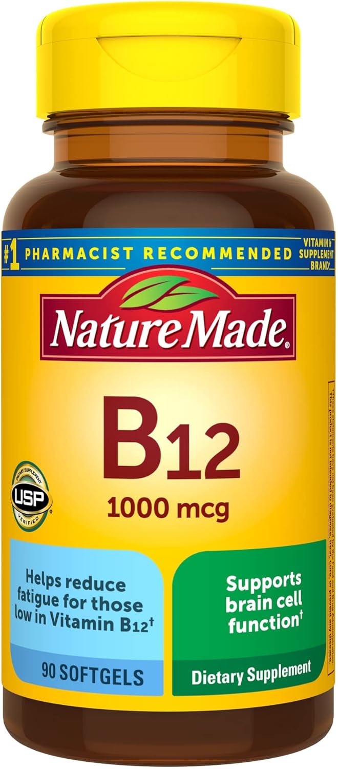 Nature Made Vitamin B12 1000 mcg, 90 Softgels - görsel 1