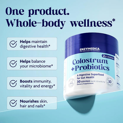 Enzymedica Colostrum Plus Probiotic, 3.25 oz