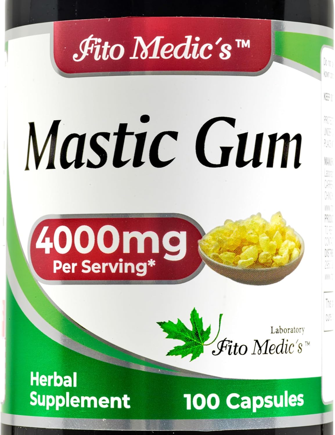 Lab - Mastic Gum - 100 Capsules - görsel 1