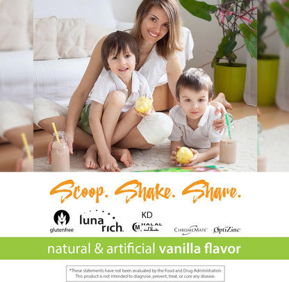RELIV Now for Kids Vanilla - Nutritional Shake with Essential Vitamins, Minerals, Carbohydrates & Protein for Sustained Energy, 15 Servings