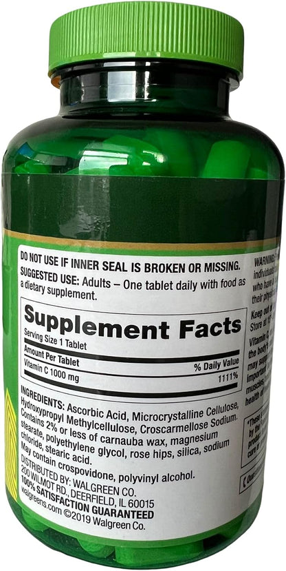 Finest Nutrition Vitamin C with Rose Hips 1000mg, 200 Tablets