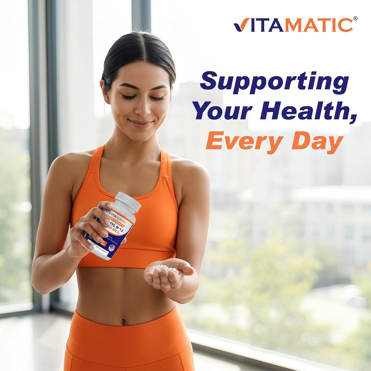 Vitamatic Methyl B12 (Methylcobalamin) 10,000 mcg – 60 Lozenges – Premium Vitamin B12 for Energy & Nerve Health - görsel 7