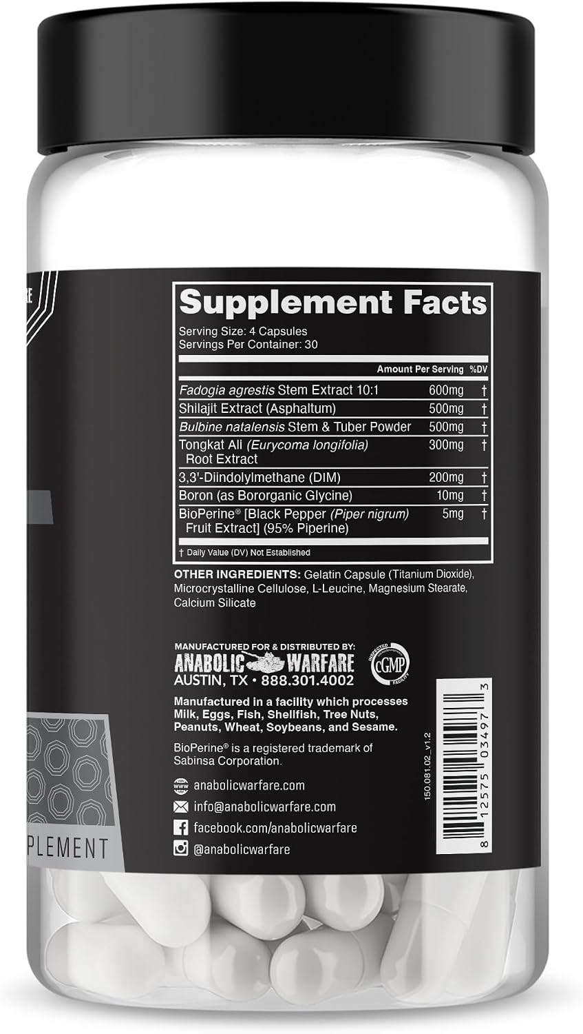 Anabolic Warfare Project Test - Testosterone Support Supplement with Botanicals - görsel 3