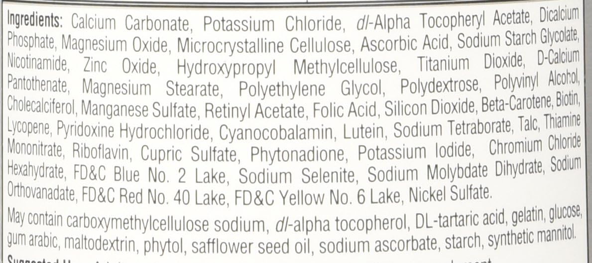 Equate Mature Adults 50+ Multivitamin – 220 Tablets - görsel 5