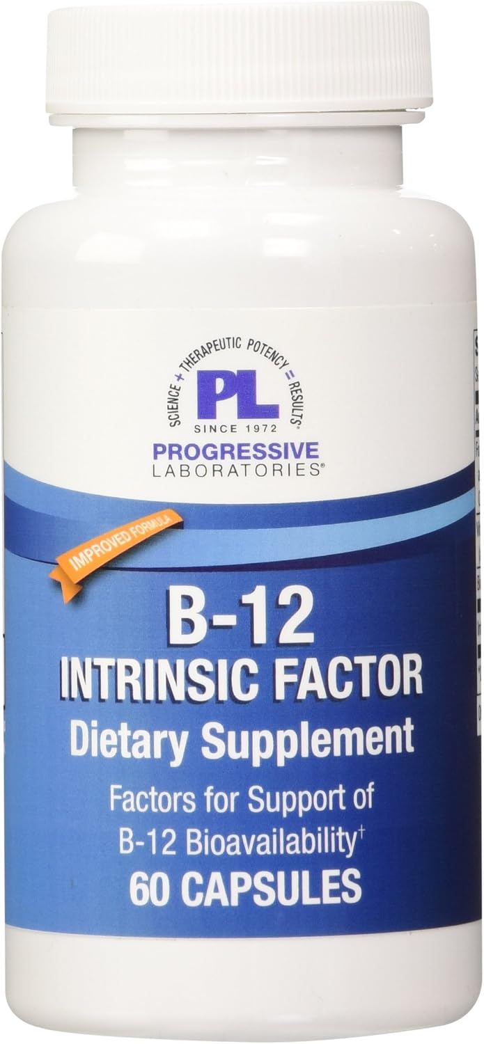 Progressive Labs B-12 Intrinsic Factor Supplement, 60 Tablets - görsel 1