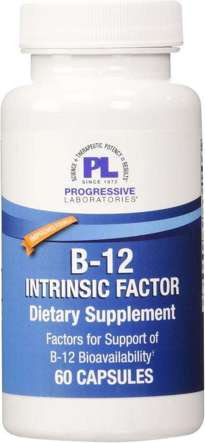Progressive Labs B-12 Intrinsic Factor Supplement, 60 Tablets