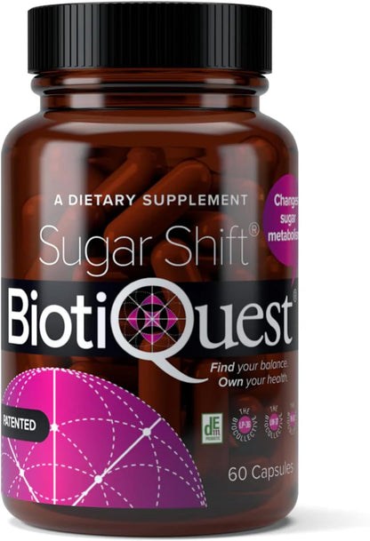 BiotiQuest Sugar Shift Probiotic - 22 Billion CFU, 60 Capsules