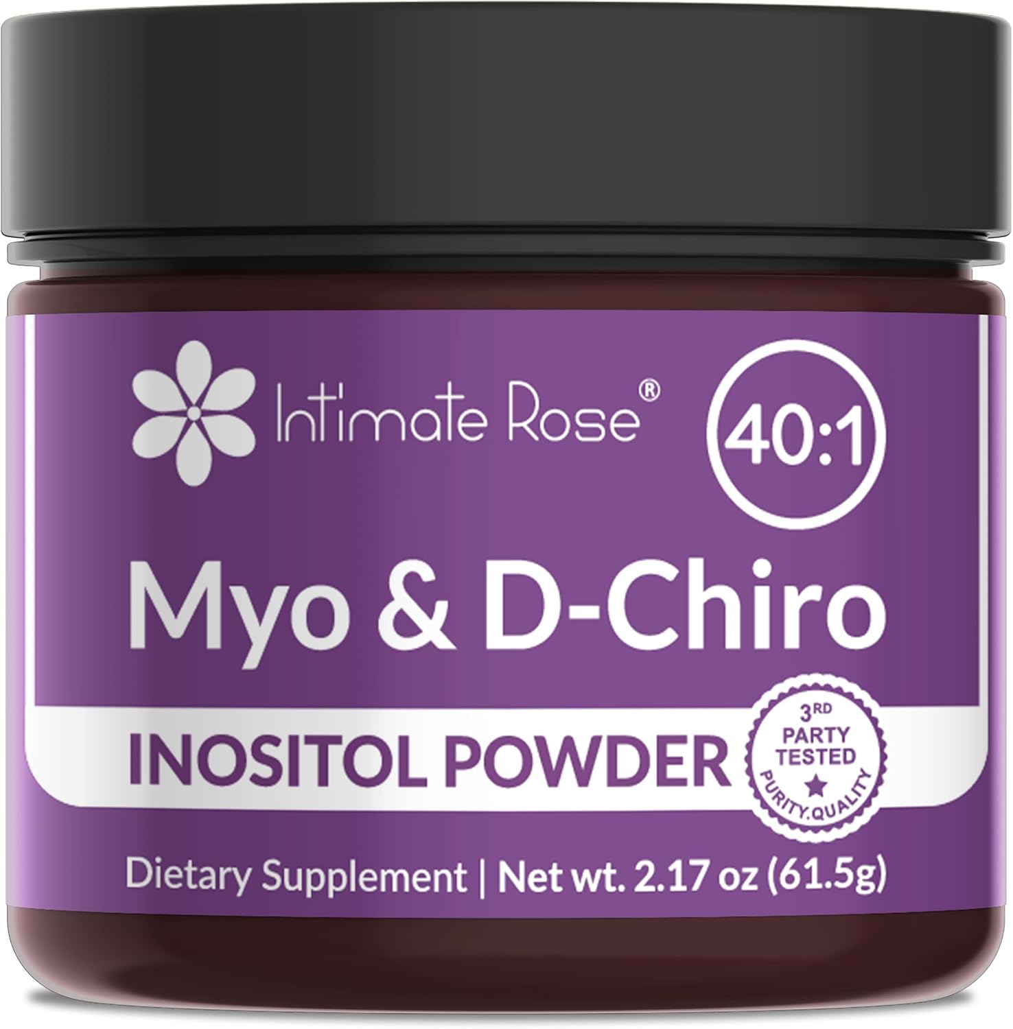 Intimate Rose Inositol Powder for Women - 40:1 Ratio Myo-Inositol & D-Chiro Inositol - görsel 1