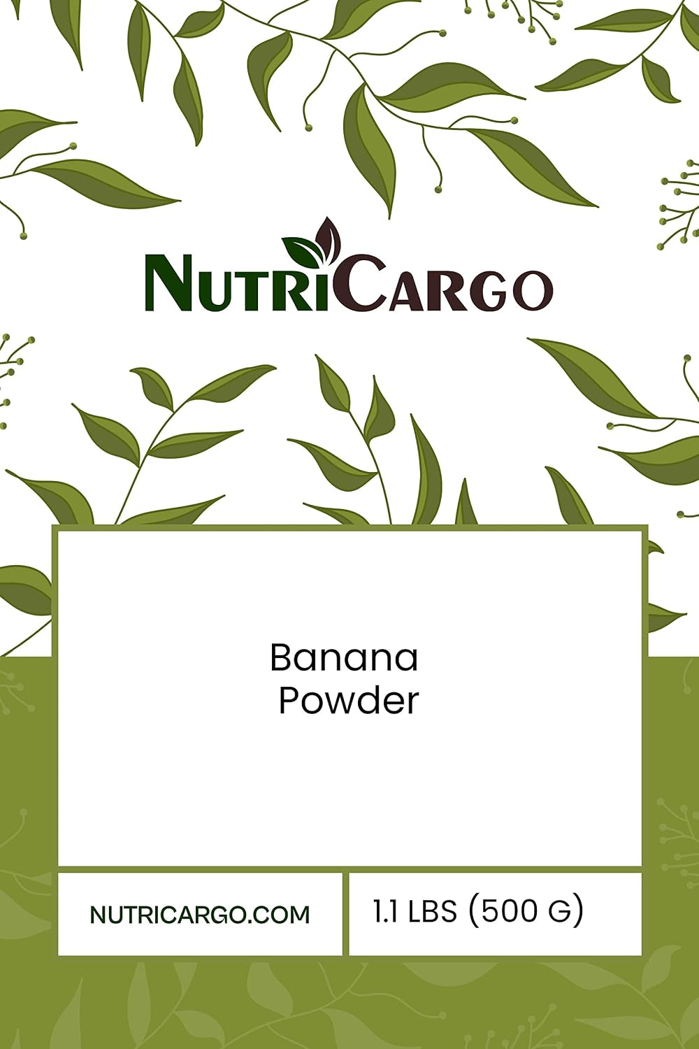 NutriCargo Banana Powder (500g) - görsel 1