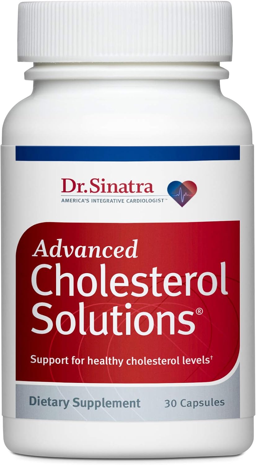 Dr. Sinatra's Advanced Cholesterol Solutions Heart Health Supplement with Citrus Bergamot, 30 Capsules - görsel 1