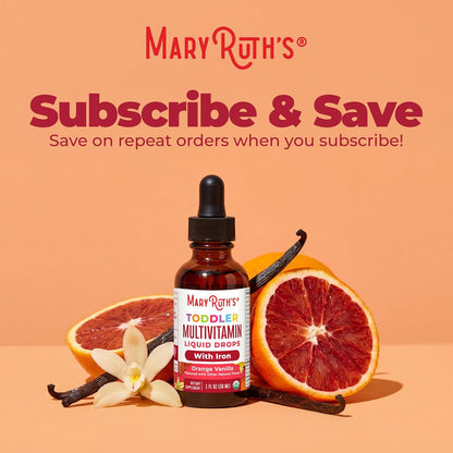 MaryRuth's Organic Toddler Multivitamin with Iron - Liquid Drops (30 ml)