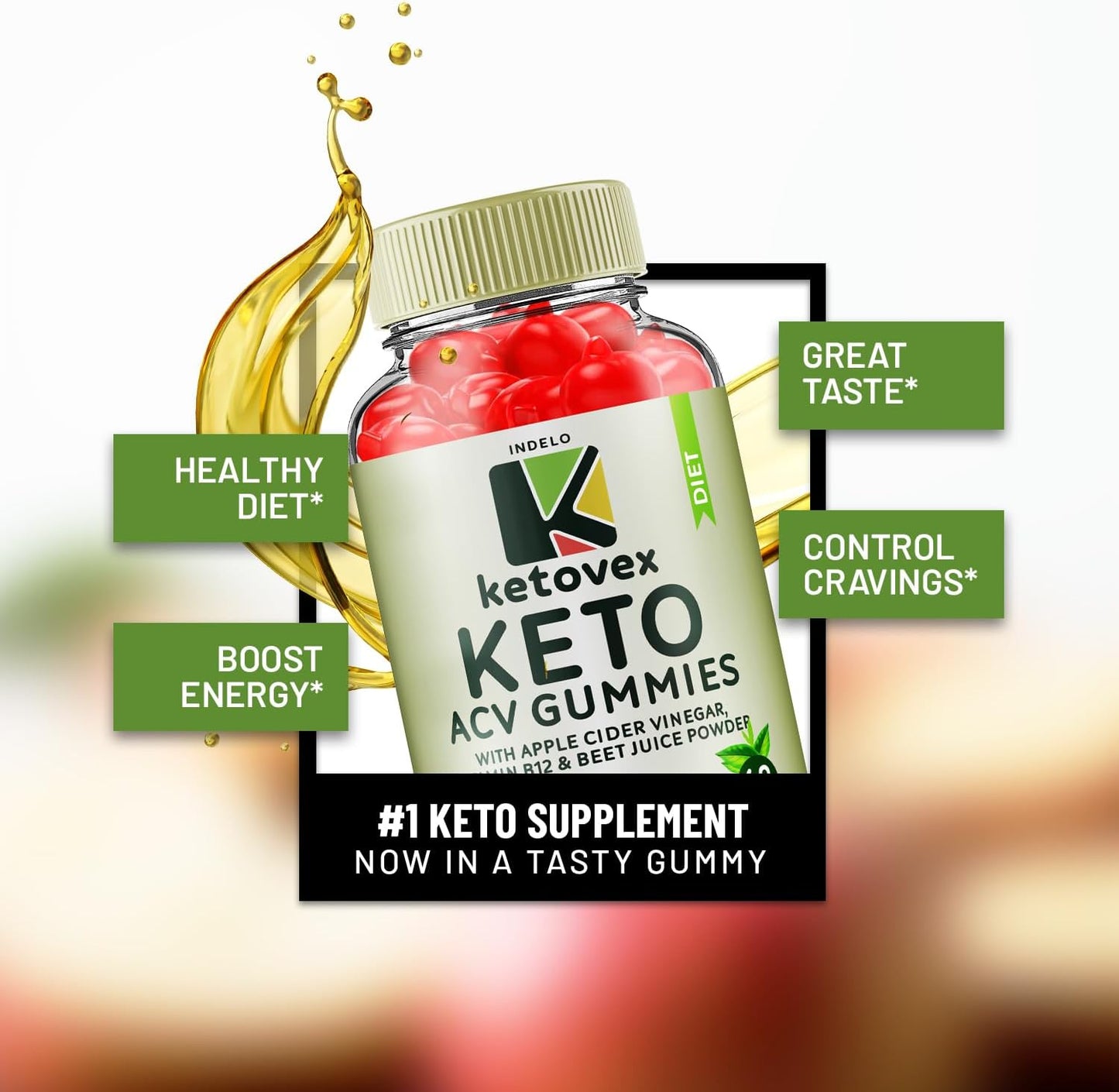 Ketovex Keto BHB Gummies Advanced Formula (3 Pack) – 180 Gummies - görsel 4
