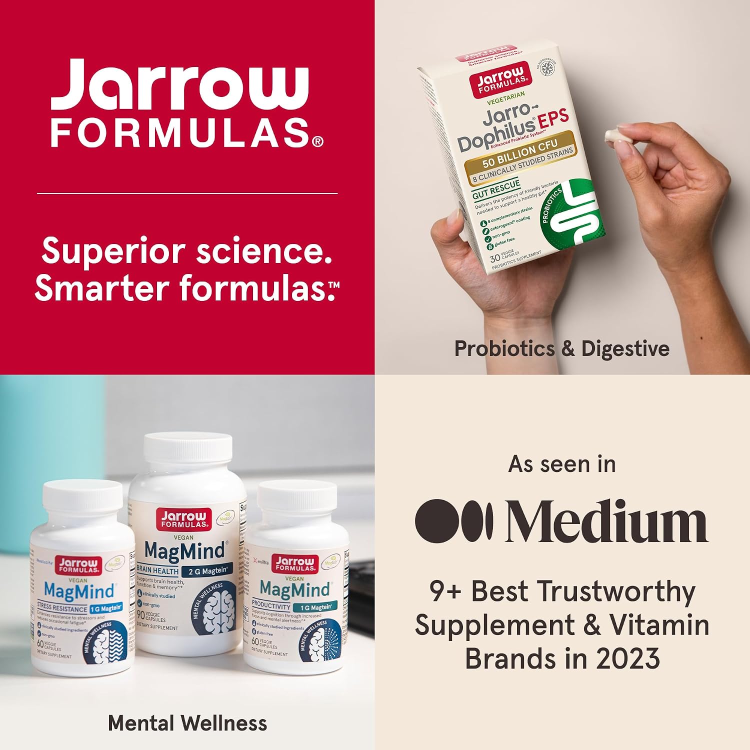 Jarrow Formulae BoneUp - Three Per Day Bone Density Supplement with Vitamin D3, K2 (MK-7) and MCHA Calcium, 180 Capsules - görsel 10