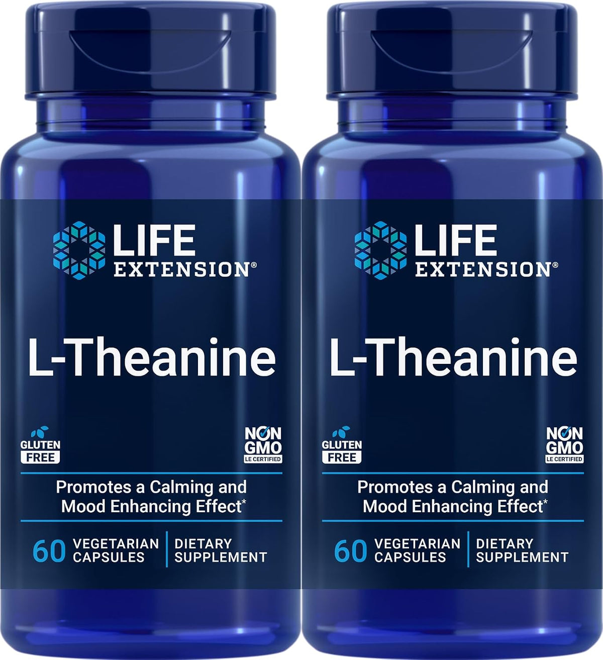 Life Extension L-Theanine - Twin Pack of 120 Vegetarian Capsules - görsel 1