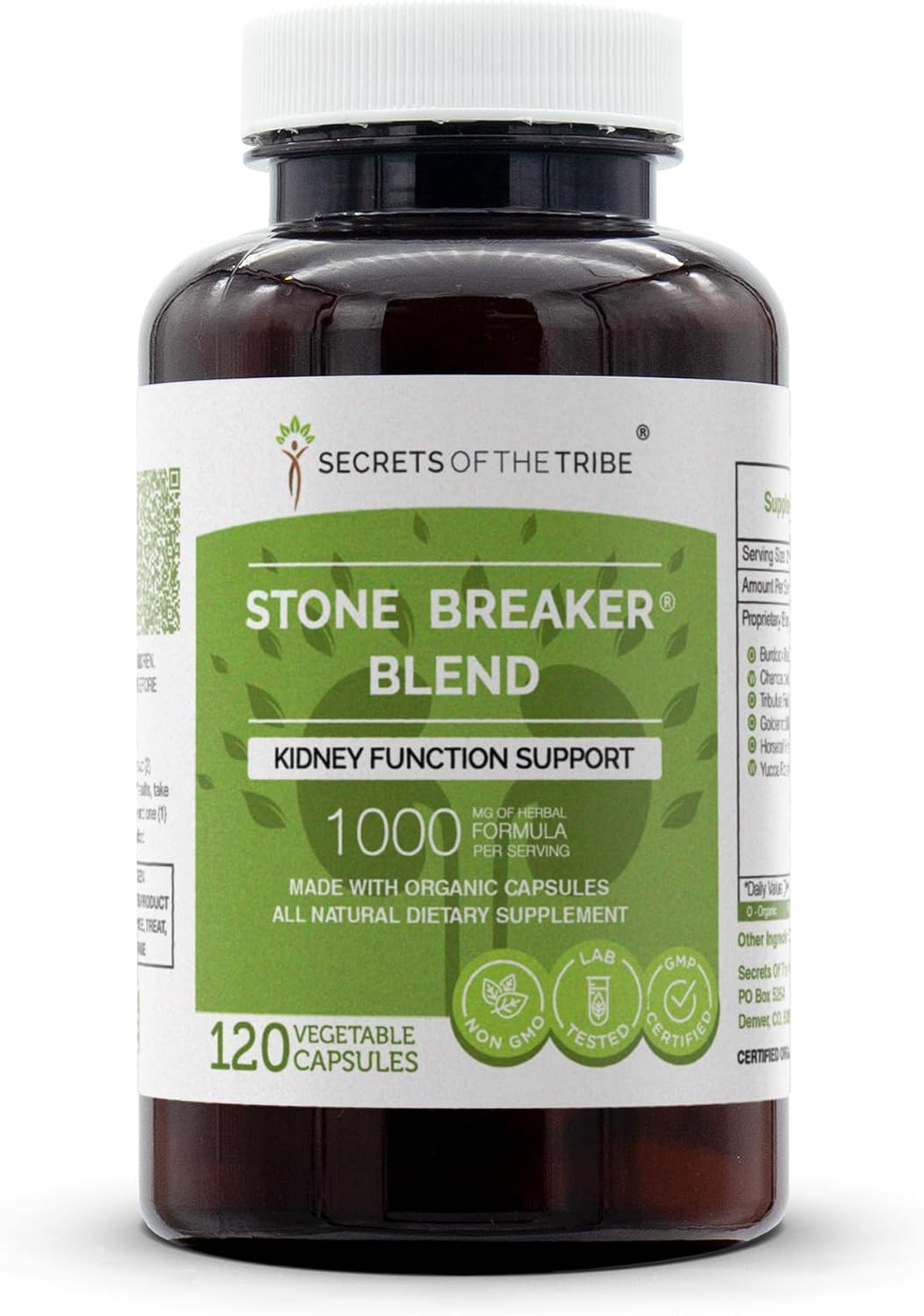 Secrets of the Tribe Stone Breaker Blend, 120 Capsules, 1000 mg - görsel 1