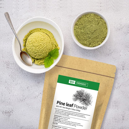 ONDAMGO Natural Pine Needles Tea Powder - 100% Pine Leaf Powder (200g)