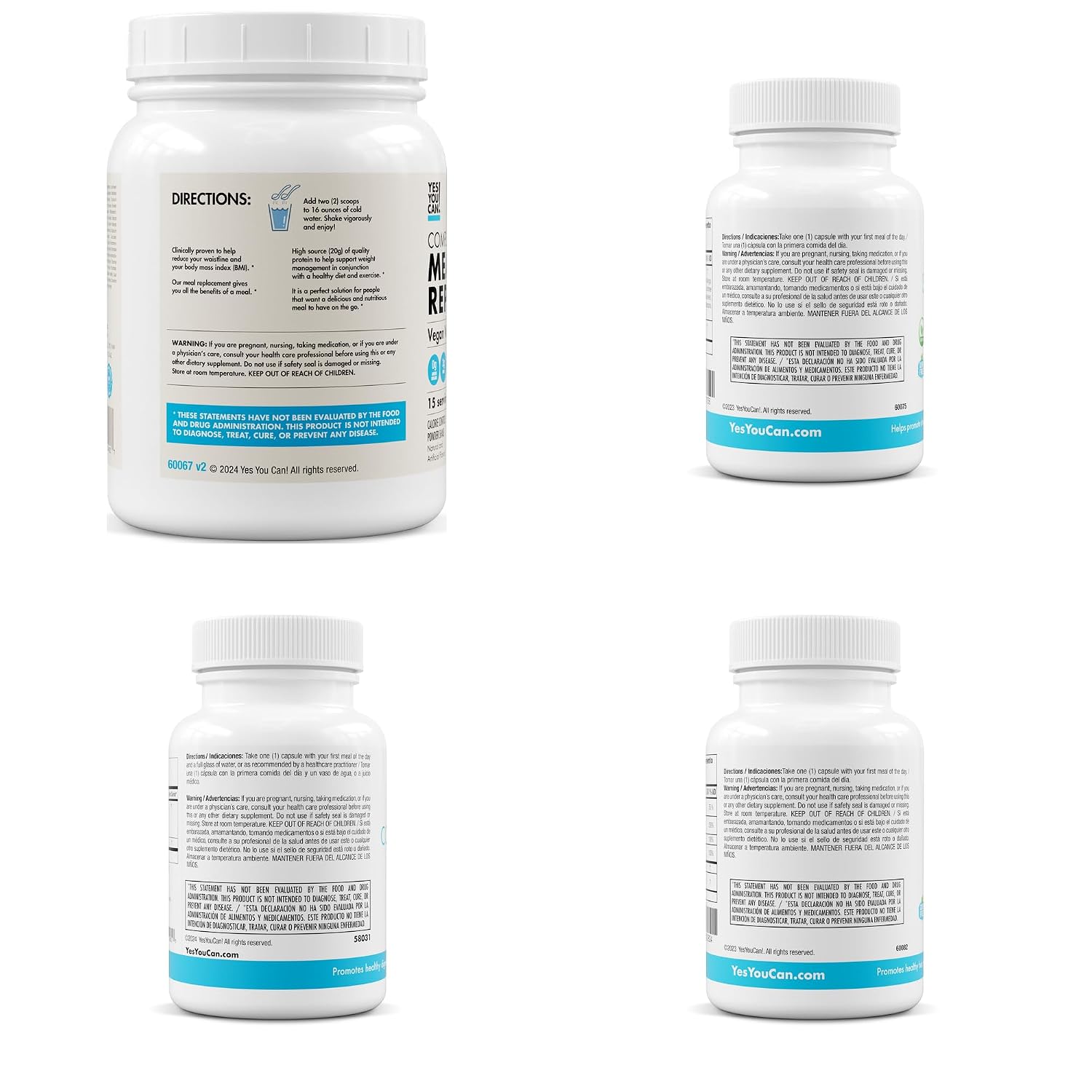 Yes You Can! Transformation Kit - Complete Meal Replacement and Supplement Kit (Vanilla) - görsel 8