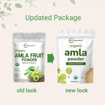 Micro Ingredients Organic Amla Powder (Amalaki) - 907g, India Origin Gooseberry Powder
