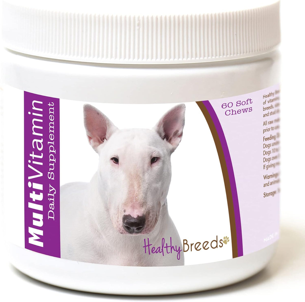 Healthy Breeds Bull Terrier Multivitamin Soft Chews, 60 Count - görsel 1