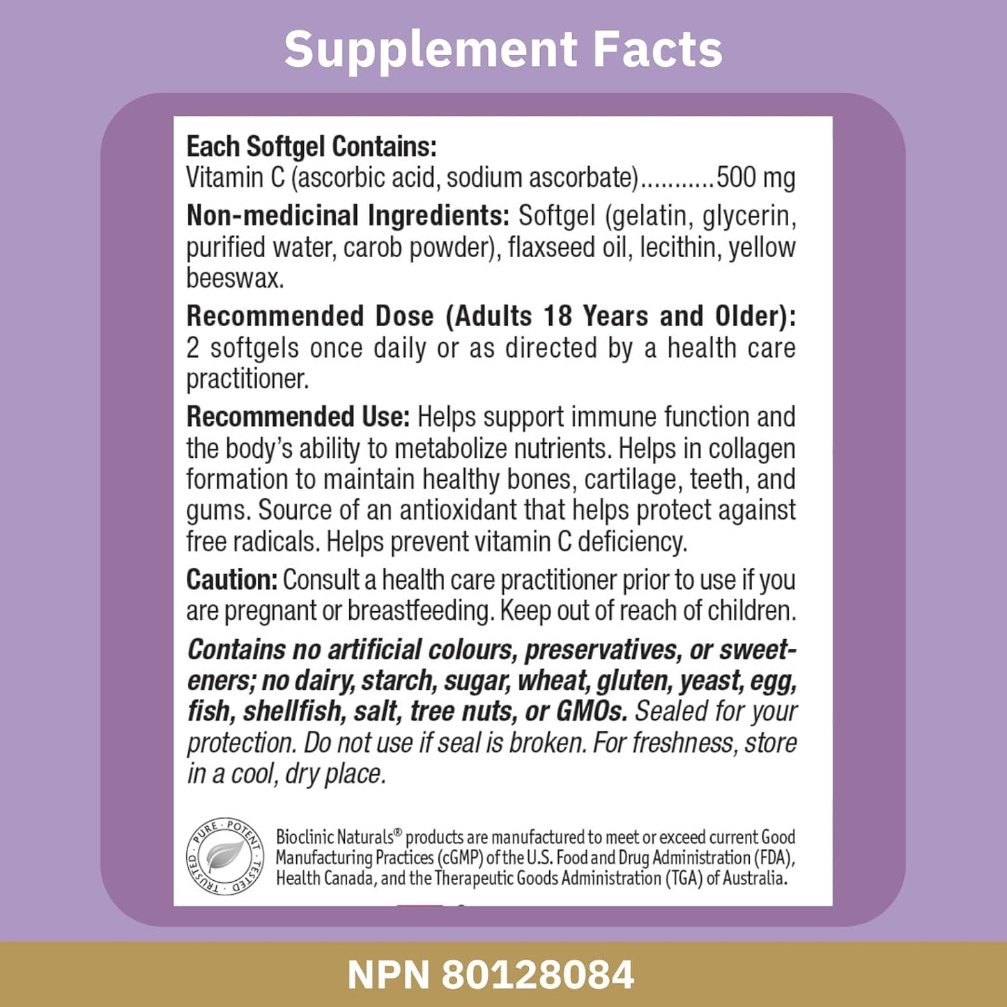 Bioclinic Naturals - Liposomal Vitamin C 90 Softgels - görsel 3