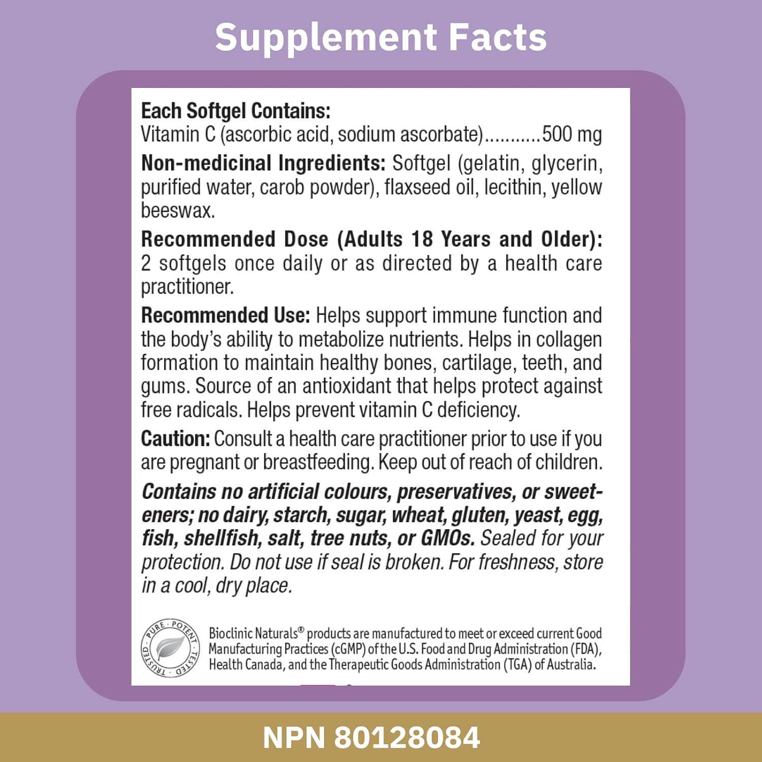 Bioclinic Naturals - Liposomal Vitamin C 90 Softgels - görsel 3