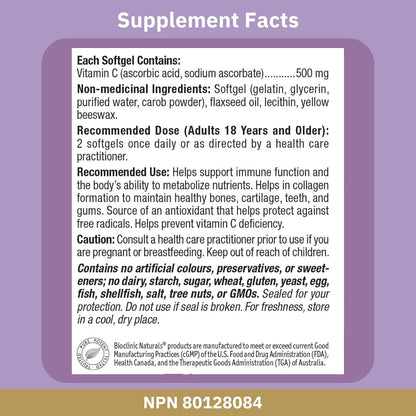 Bioclinic Naturals - Liposomal Vitamin C 90 Softgels