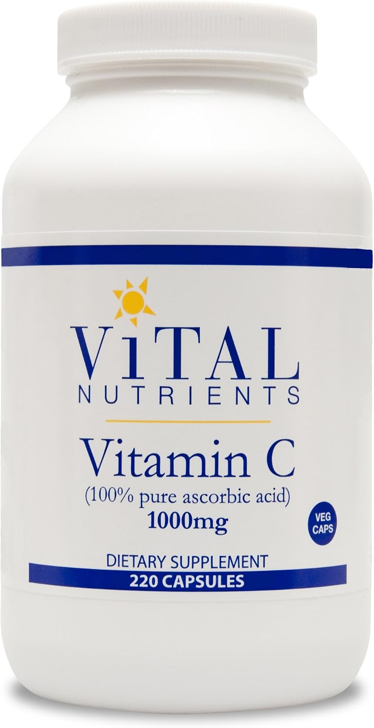 Vital Nutrients Vitamin C 100% Pure 1000mg 220 Capsules - görsel 1