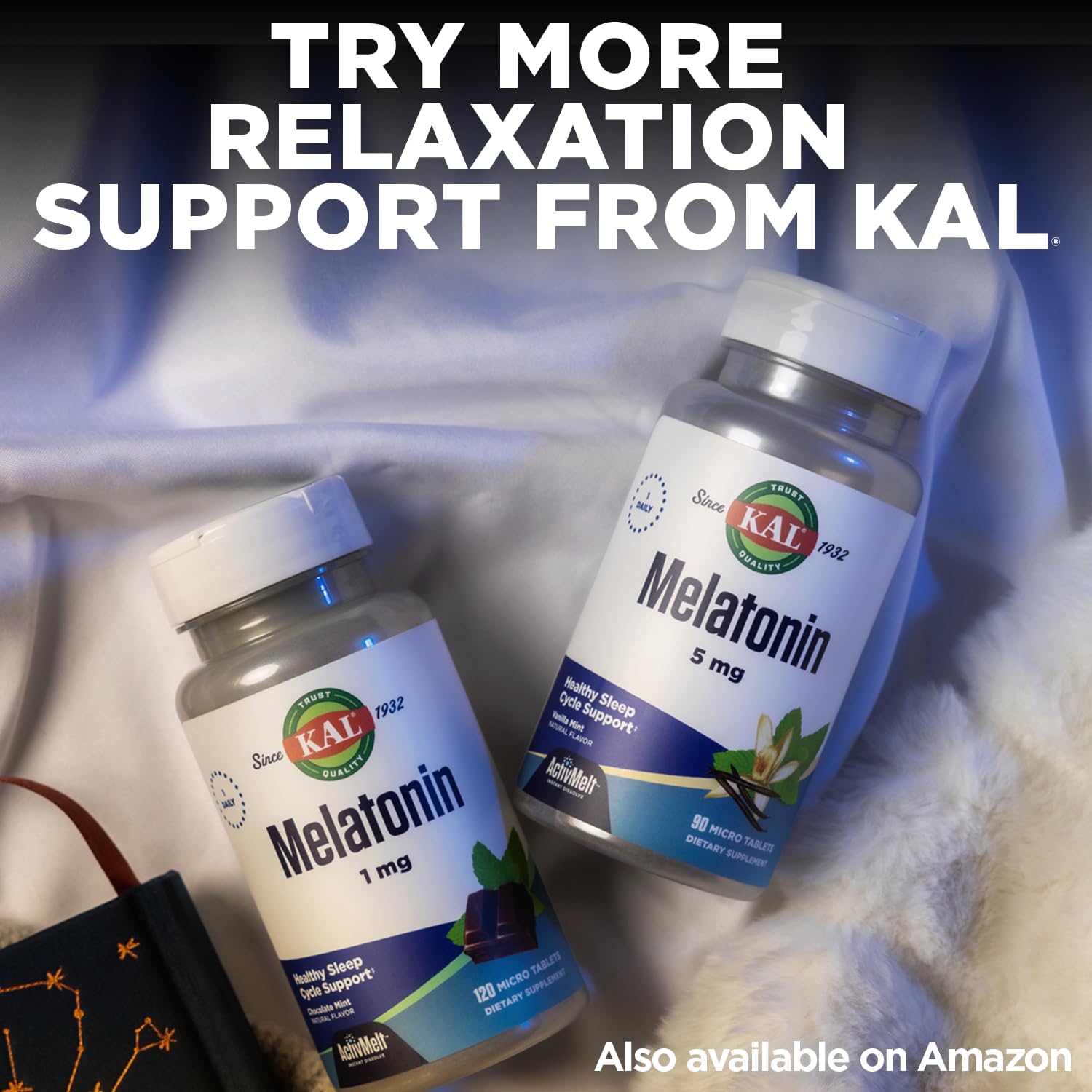 KAL Melatonin 3mg Fast Dissolve Sleep Aid with Vitamin B6 - görsel 6