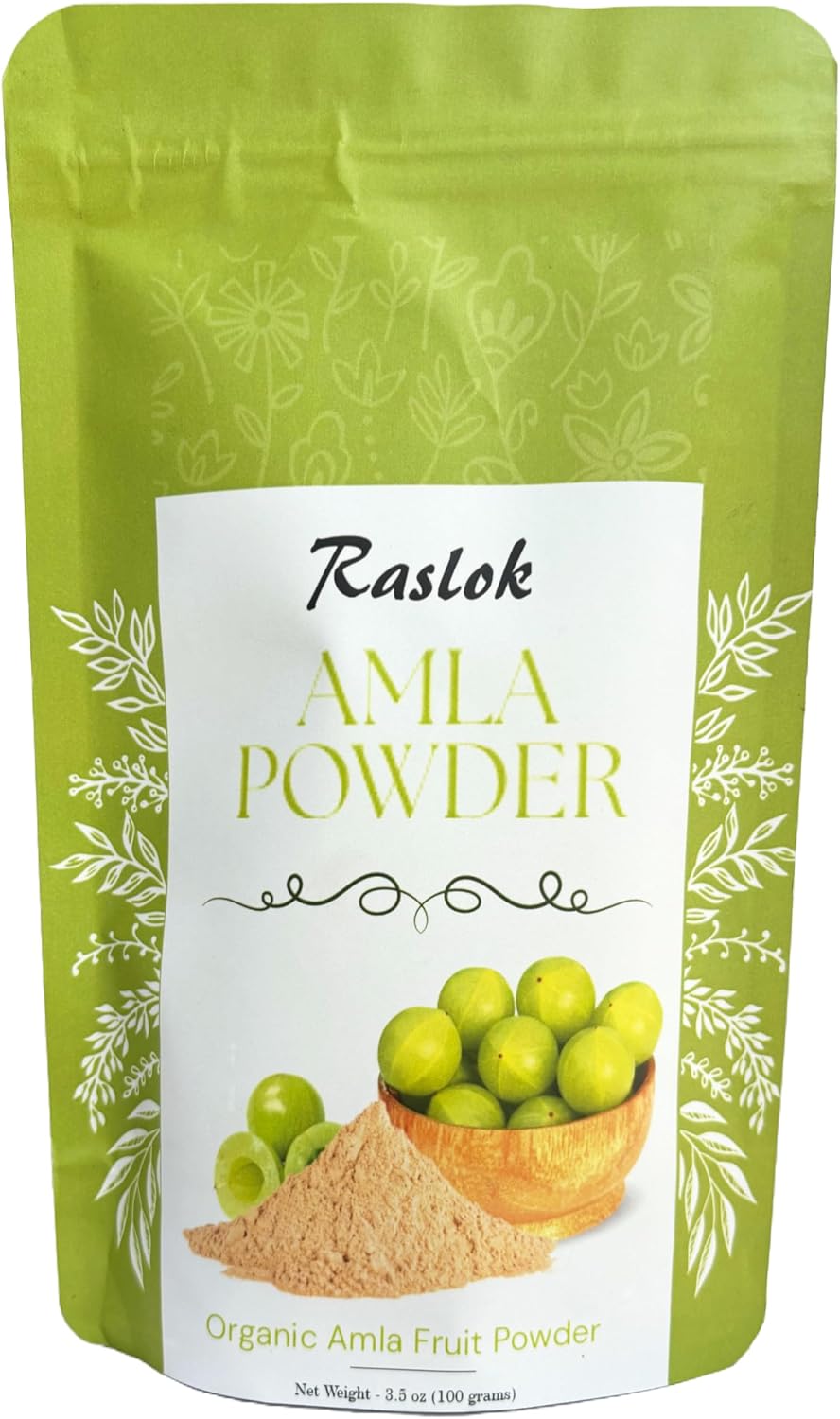 Raslok Amla Powder - Wild Amla Berries Powder, High in Vitamin C & Antioxidants (100g) - görsel 1