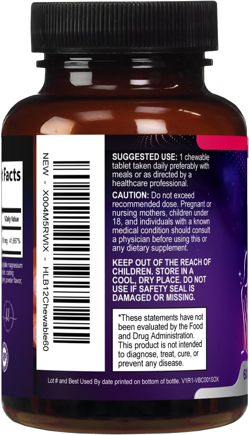 Vitamin B12 1000 mcg Chewable Tablets - B12 Complex for Heart, Nerve & Energy Support - 60 Tablets - görsel 8