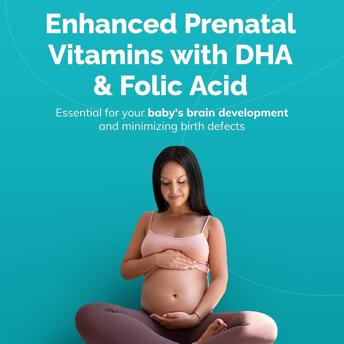 Conceive Plus Prenatal Vitamins for Women – Multivitamin with Folic Acid, DHA, Choline, Iron – Vegan, Non-GMO – 60 Capsules - görsel 8