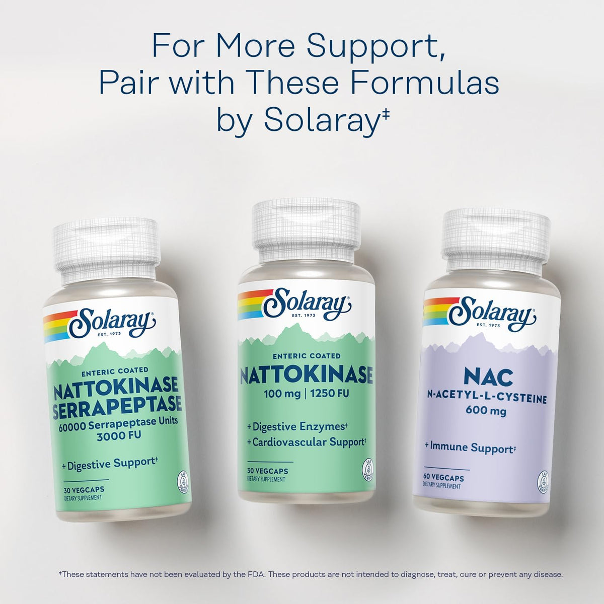 Solaray Nattokinase 1,250 FU Food Supplement – Enteric Coated, 30 Vegan Capsules - görsel 6