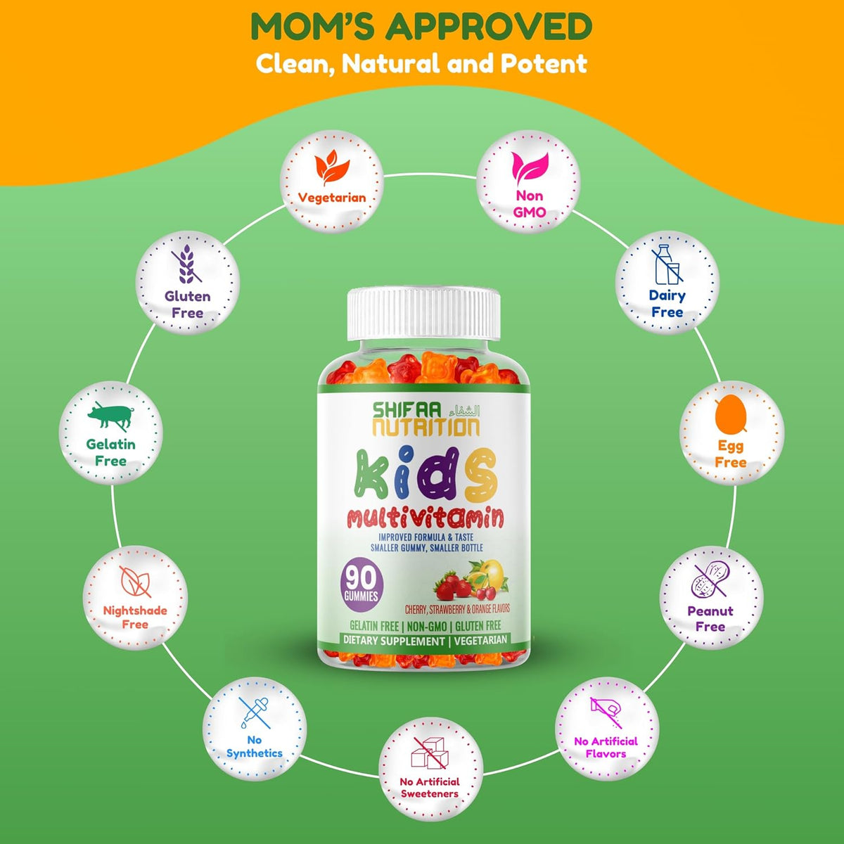 SHIFAA NUTRITION Halal Kids Multivitamin Gummies - Essential Vitamins for Toddlers & Children - görsel 5