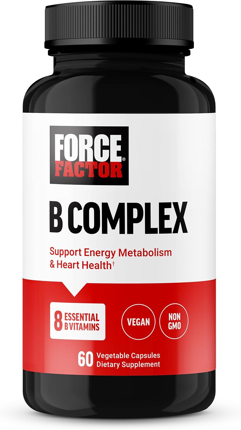 Force Factor Vitamin B Complex - 60 Vegetable Capsules - görsel 1