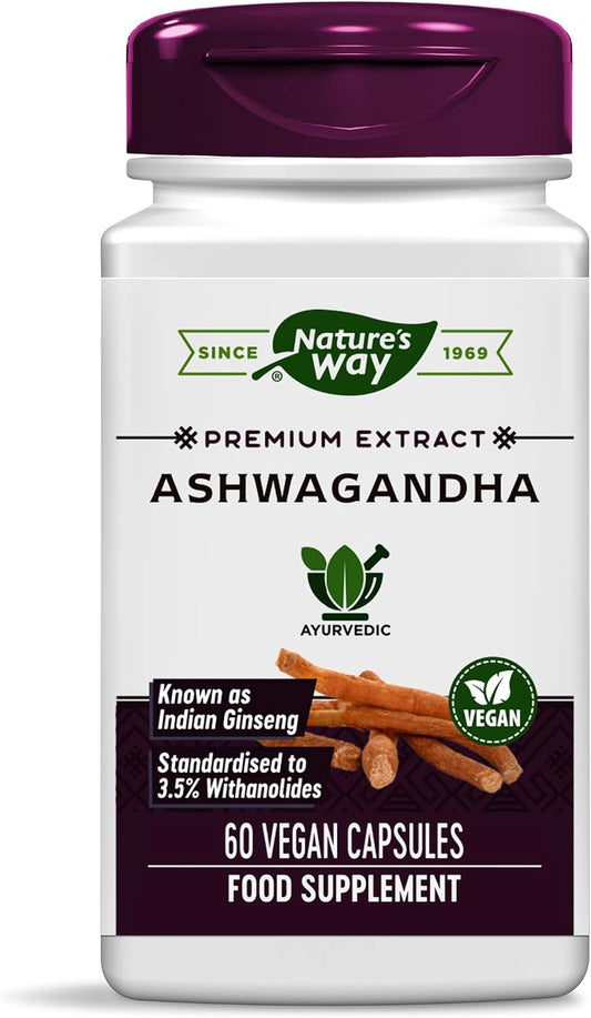Nature's Way Ashwagandha, 60 Vegetable Capsules