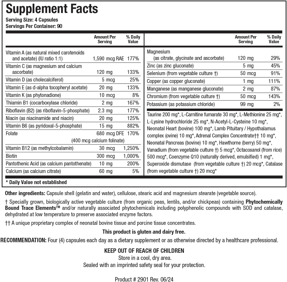 BIOTICS RESEARCH Bio Cardiozyme Forte Healthy Heart Multivitamin - 360 Capsules - görsel 2