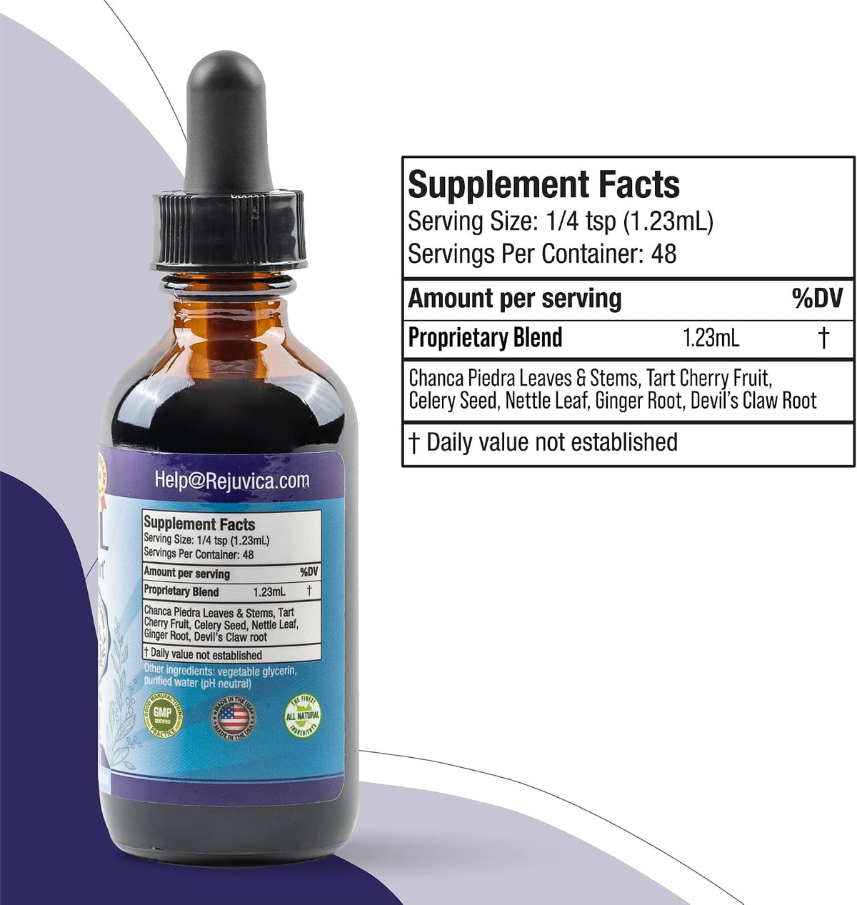 Varicol - Advanced Uric Acid Support Supplement - Liquid Delivery for Better Absorption - Tart Cherry, Chanca Piedra, Celery Seed, Ginger & More! - görsel 7