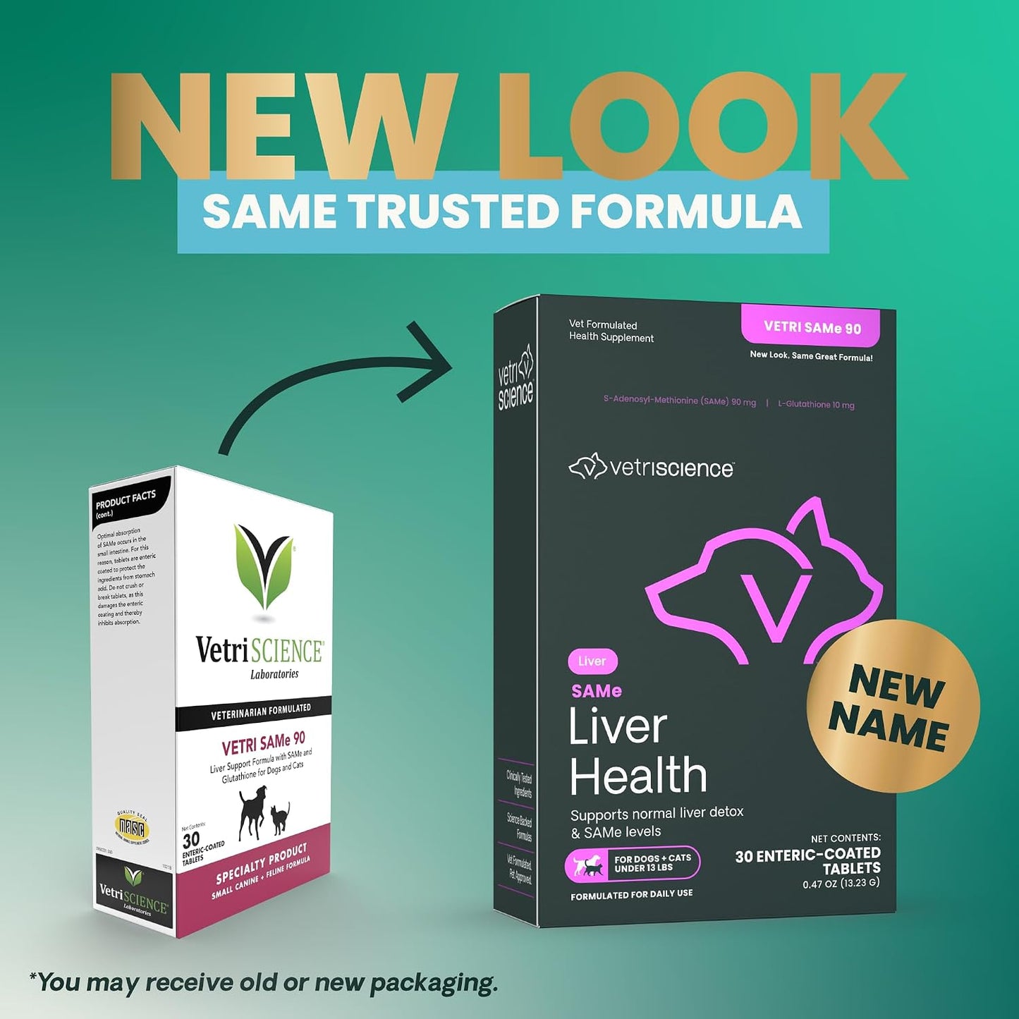 VetriScience SAMe Liver Health Tablets for Cats & Small Dogs, 90 mg – 30 Tablets - görsel 3